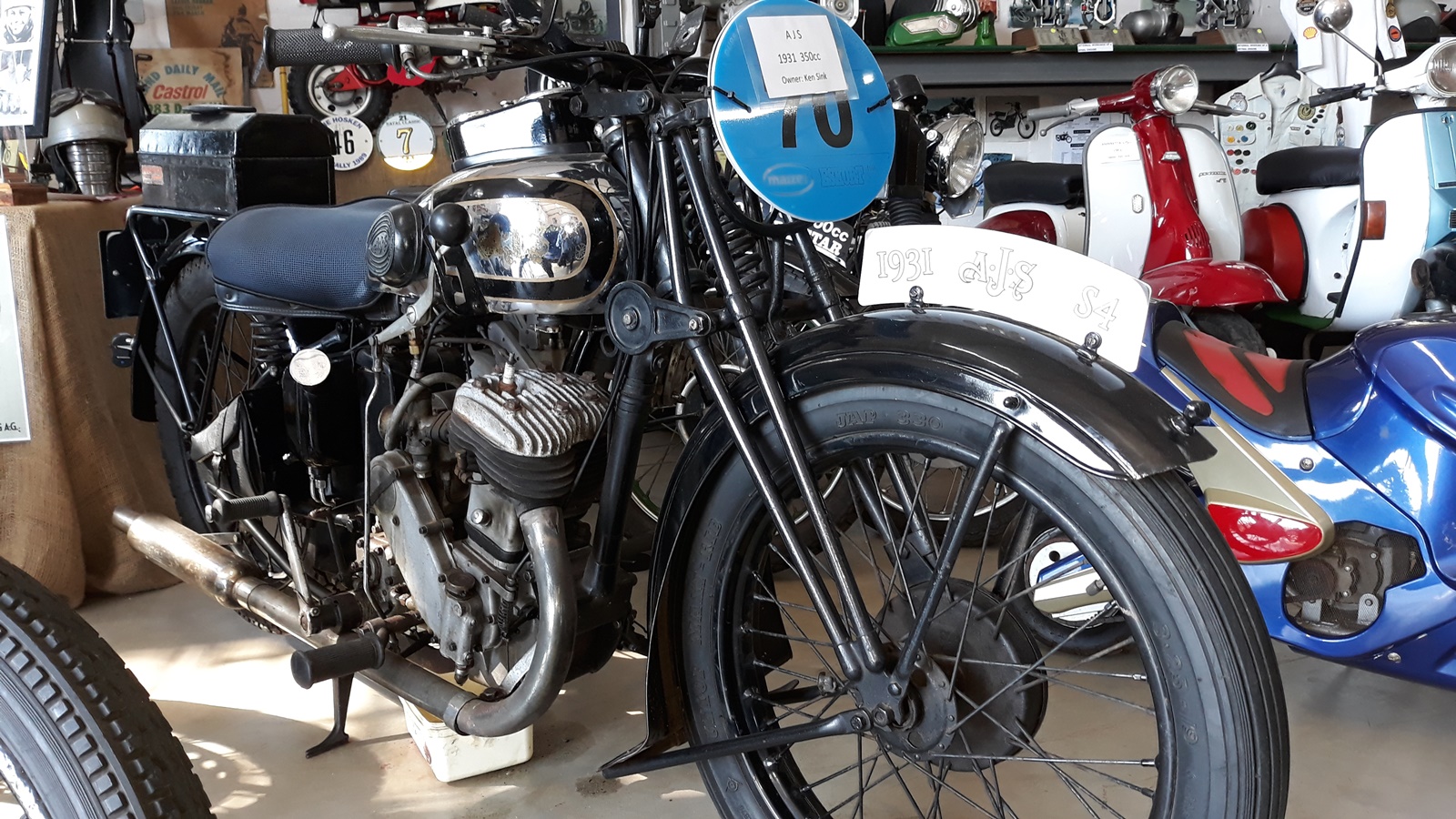 1931 Vintage AJS 350 motorcycle